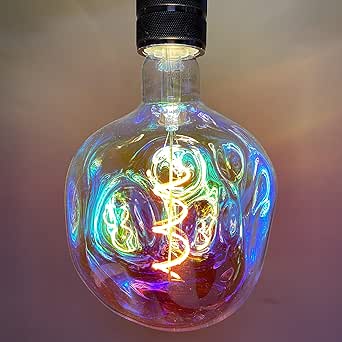 Bombillas LED decorativas vintage SD LUX de 5 W y 250 lm (equivalente a 25 W), regulables, XXL, tipo globo, E27, sin parpadeo, estilo retro Edison para lámparas colgantes Hue, blanco cálido 2200 K, 1 unidad (G150CL)