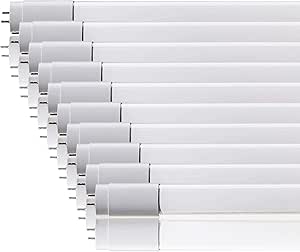 ZONE LED SET - Tubo LED 150cm, blanco neutro (4000 K), 2100 lúmenes, T8, G13-20W (sustituye a 58W), incluye cebador, tubo LED, tubo fluorescente, tubo de neón, lámpara de tubo de luz, paquete de 10