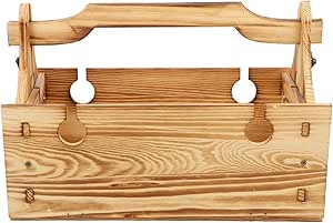 Mesa plegable de madera UPKOCH para picnic: mesa portátil para vino, 2 en 1, cesta de almacenamiento, mesa plegable para playa y camping, para uso al aire libre.
