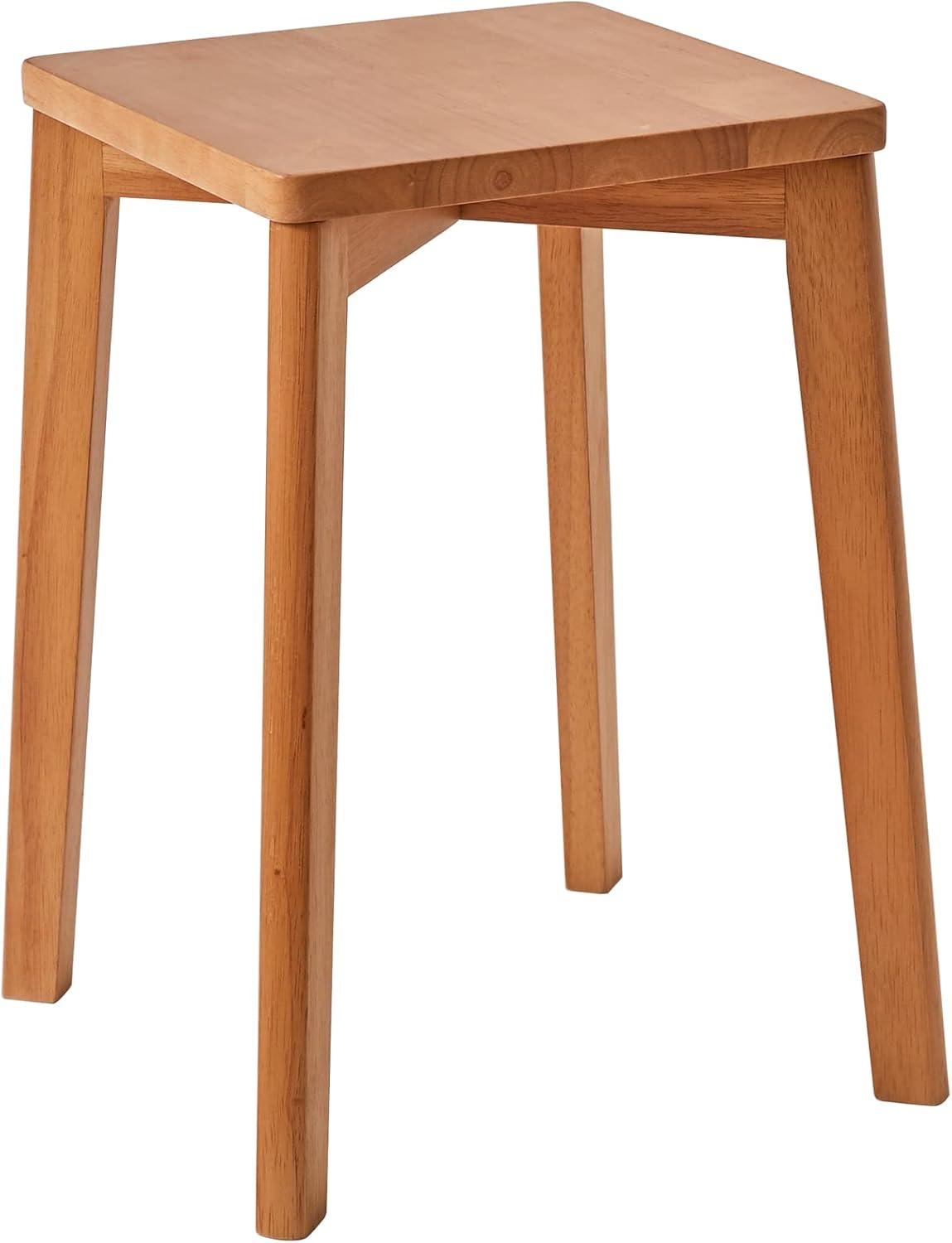 Taburete apilable IBUYKE - Taburete de madera maciza, banco para el hogar, taburete de madera, taburete creativo y moderno, taburete de comedor para adultos, madera de cerezo, 29 x 44 x 33 cm RF-1502