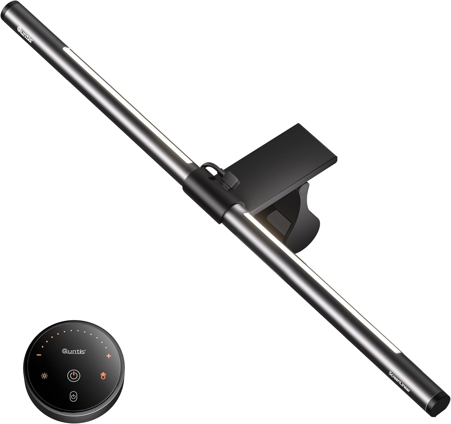 Lámpara de monitor curva Quntis de 51 cm con retroiluminación y control remoto, barra de luz para monitor con luz azul, lámpara de pantalla regulable, lámpara de oficina para PC, lámpara de escritorio para ordenador, oficina en casa