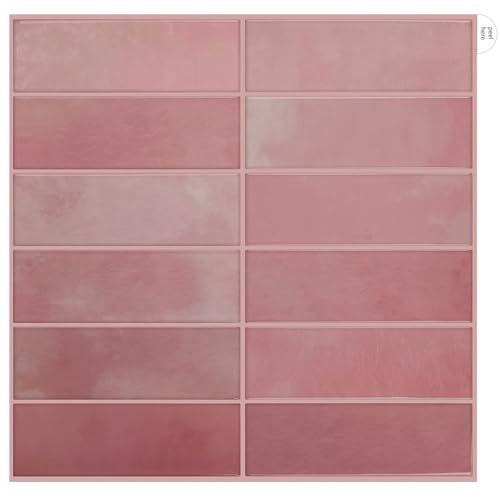 Pegatinas para azulejos WoStick (10 hojas), autoadhesivas para cocina, tamaño estándar, para salpicadero de cocina y baño (30,5 x 30,5 cm)