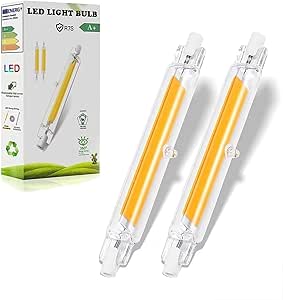 FDHVCB R7S LED 118 mm 20 W regulable – reemplazo para lámparas halógenas de 200 W (paquete de 4) Blanco natural 4000K, 2000LM, tubo LED R7S COB, sin parpadeo, luz de 360°